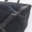Valentino Tote Bag Canvas Black Silver Auth bs37683-16