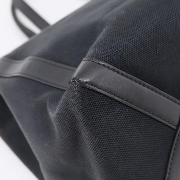 Valentino Tote Bag Canvas Black Silver Auth bs37683