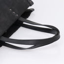 Valentino Tote Bag Canvas Black Silver Auth bs37683-8