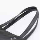 Valentino Tote Bag Canvas Black Silver Auth bs37683-9