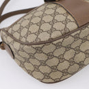 GUCCI GG Supreme Web Sherry Line Bag PVC Beige Gold 89 02 032 Auth bs37687-15
