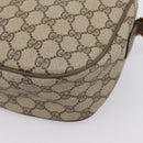 GUCCI GG Supreme Web Sherry Line Bag PVC Beige Gold 89 02 032 Auth bs37687-16