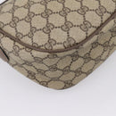 GUCCI GG Supreme Web Sherry Line Bag PVC Beige Gold 89 02 032 Auth bs37687-17