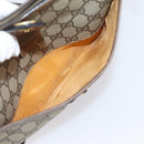 GUCCI GG Supreme Web Sherry Line Bag PVC Beige Gold 89 02 032 Auth bs37687-11