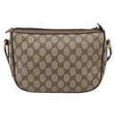 GUCCI GG Supreme Web Sherry Line Bag PVC Beige Gold 89 02 032 Auth bs37687-2