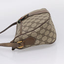 GUCCI GG Supreme Web Sherry Line Bag PVC Beige Gold 89 02 032 Auth bs37687-3
