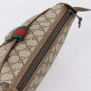 GUCCI GG Supreme Web Sherry Line Bag PVC Beige Gold 89 02 032 Auth bs37687-6