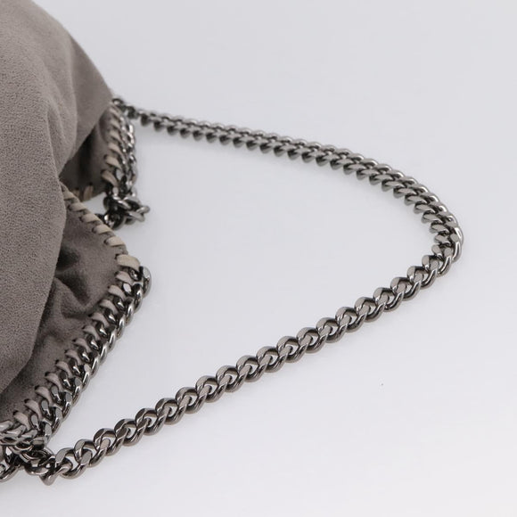 Stella McCartney Falabella Bag Polyester Gray Silver 234387 Auth bs37691A
