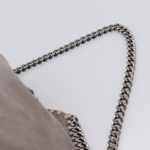 Stella McCartney Falabella Bag Polyester Gray Silver 234387 Auth bs37691A