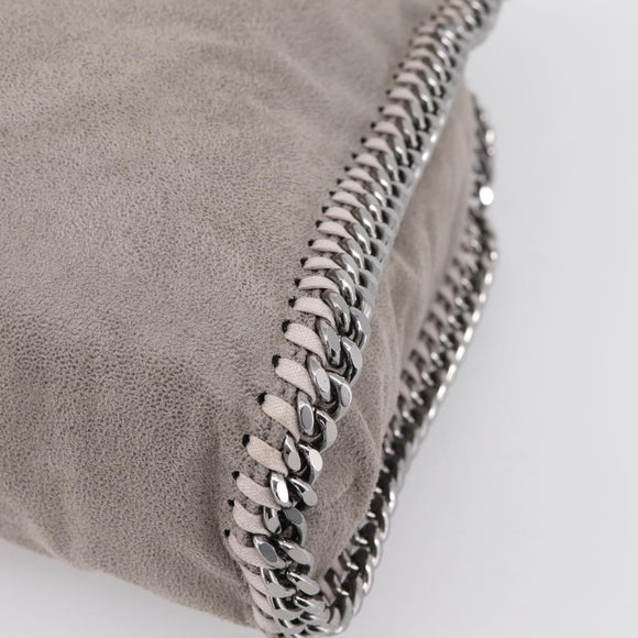 Stella McCartney Falabella Bag Polyester Gray Silver 234387 Auth bs37691A