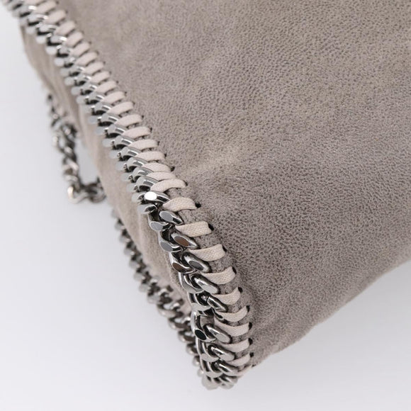 Stella McCartney Falabella Bag Polyester Gray Silver 234387 Auth bs37691A