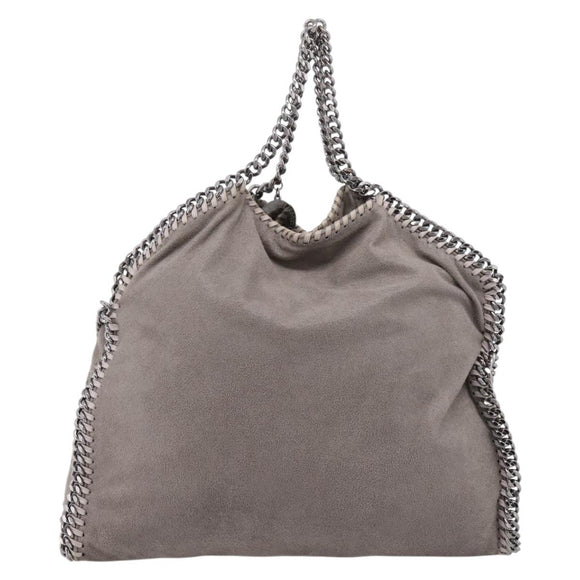 Stella McCartney Falabella Bag Polyester Gray Silver 234387 Auth bs37691A