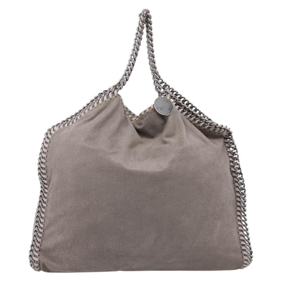 Stella McCartney Falabella Bag Polyester Gray Silver 234387 Auth bs37691A