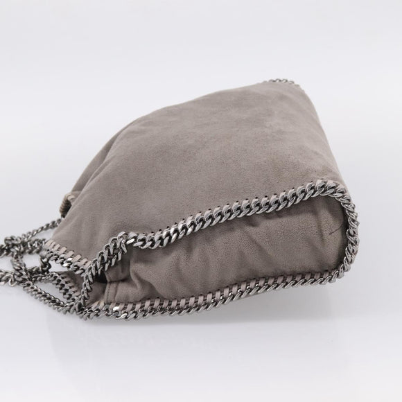 Stella McCartney Falabella Bag Polyester Gray Silver 234387 Auth bs37691A