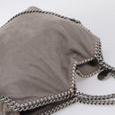 Stella McCartney Falabella Bag Polyester Gray Silver 234387 Auth bs37691A-6