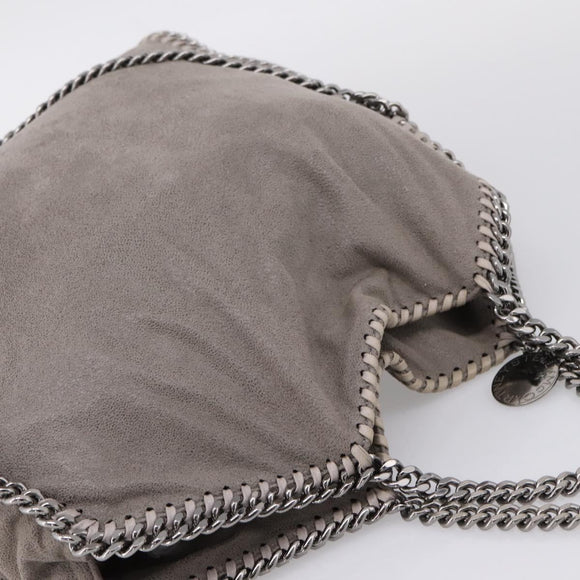 Stella McCartney Falabella Bag Polyester Gray Silver 234387 Auth bs37691A
