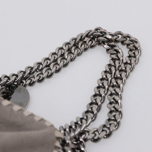 Stella McCartney Falabella Bag Polyester Gray Silver 234387 Auth bs37691A