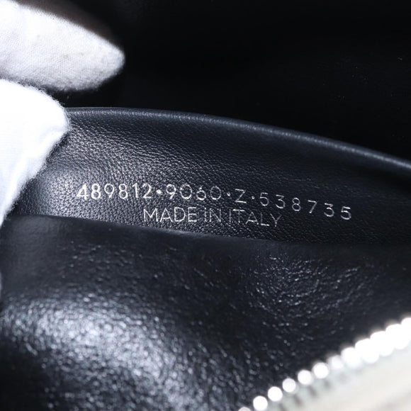 Balenciaga Shoulder Bag Leather White Silver 489812 Auth bs37703