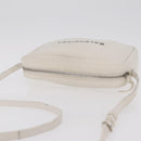 Balenciaga Shoulder Bag Leather White Silver 489812 Auth bs37703-7