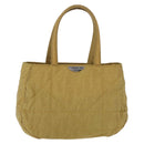 Christian Dior Hand Bag Nylon Beige Silver Auth bs37705-2