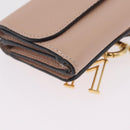 Chloe Alphabet Trifold Wallet Leather Pink Gold Auth bs37708V-15