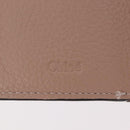 Chloe Alphabet Trifold Wallet Leather Pink Gold Auth bs37708V-19