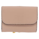 Chloe Alphabet Trifold Wallet Leather Pink Gold Auth bs37708V-2