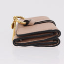 Chloe Alphabet Trifold Wallet Leather Pink Gold Auth bs37708V-3