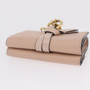 Chloe Alphabet Trifold Wallet Leather Pink Gold Auth bs37708V-5