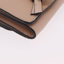 Chloe Alphabet Trifold Wallet Leather Pink Gold Auth bs37708V-7