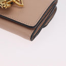 Chloe Alphabet Trifold Wallet Leather Pink Gold Auth bs37708V-14