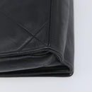 CHANEL Matelasse Chain Shoulder Bag Lamb Skin Black Gold CC Auth bs37711A-13