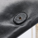 CHANEL Matelasse Chain Shoulder Bag Lamb Skin Black Gold CC Auth bs37711A-17
