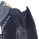 CHANEL Matelasse Chain Shoulder Bag Lamb Skin Black Gold CC Auth bs37711A-20