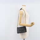 CHANEL Matelasse Chain Shoulder Bag Lamb Skin Black Gold CC Auth bs37711A-26