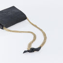 CHANEL Matelasse Chain Shoulder Bag Lamb Skin Black Gold CC Auth bs37711A-7