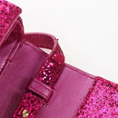 Saint Laurent Glitter Shoulder Bag Leather Sequins Pink Gold Auth bs37712-24