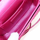 Saint Laurent Glitter Shoulder Bag Leather Sequins Pink Gold Auth bs37712-25