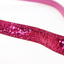 Saint Laurent Glitter Shoulder Bag Leather Sequins Pink Gold Auth bs37712-8