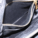 Miu Miu Hand Bag Leather 2way Black Gold Auth bs37717A-23