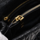 Miu Miu Hand Bag Leather 2way Black Gold Auth bs37717A-25