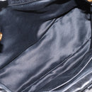 Miu Miu Hand Bag Leather 2way Black Gold Auth bs37717A-27