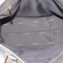 LOEWE Anagram Amazona Justa Hand Bag Leather Gold Silver Auth bs37721-17
