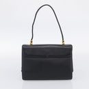 GIVENCHY Shoulder Bag Leather 2 Set Black Gold Auth bs37731-10
