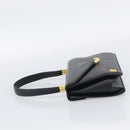 GIVENCHY Shoulder Bag Leather 2 Set Black Gold Auth bs37731-11