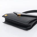GIVENCHY Shoulder Bag Leather 2 Set Black Gold Auth bs37731-14