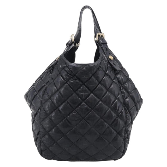 GIVENCHY Shoulder Bag Leather 2 Set Black Gold Auth bs37731