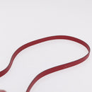 Salvatore Ferragamo Hand Bag Leather 2way Red Silver Auth bs37733-17