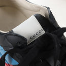 GUCCI Lighton Webprint Sneakers 5 Black Auth bs37734M-9
