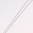 CHANEL Camelia Necklace metal Silver CC Auth bs37737-13